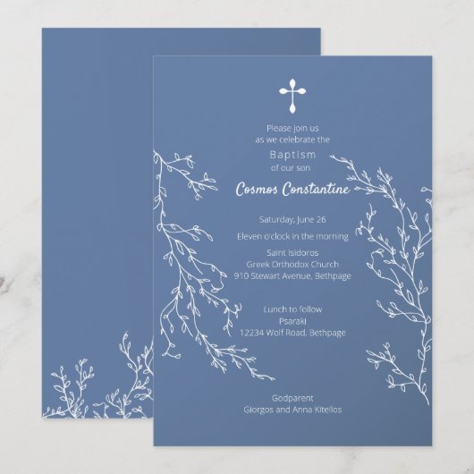 Invitation Cosmos 1 (Devant / Derrière)