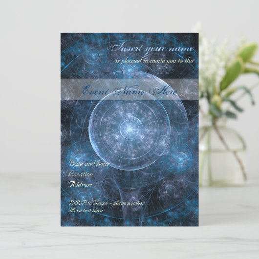 Invitation Cosmos Background (Debout devant)