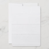 Invitation Cosmos blancs du 35e anniversaire sur bois blanc (Dos)