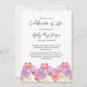 Invitation Cosmos Celebration of Life Funeral (Devant)