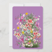 Invitation Cosmos Fleurs Sauvages (Dos)