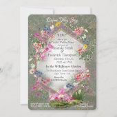 Invitation Cosmos Fleurs Sauvages (Devant)