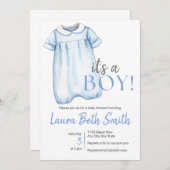 Invitation Costume à bulles pour garçon (Devant / Derrière)