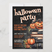 Invitation Costume annuel citrouille Halloween Party (Devant)