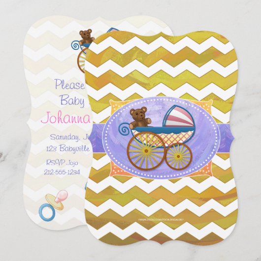 Invitation Costume bébé ananas (Devant / Derrière)