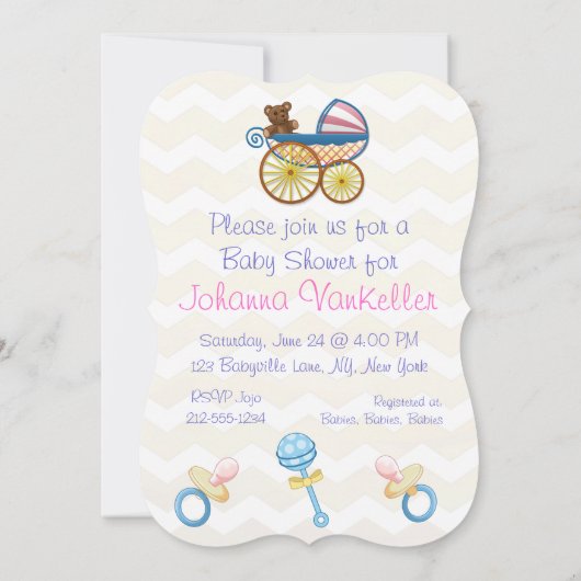 Invitation Costume bébé ananas (Dos)