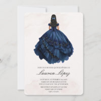 Costume bleu marine quinceañera