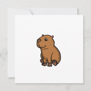 Invitation Costume Capybara Cute Rodent Idée cadeau