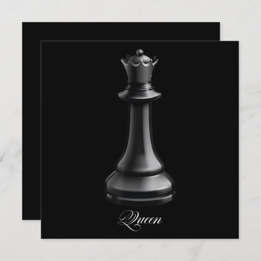 Invitation Costume Chess Lover (Devant / Derrière)