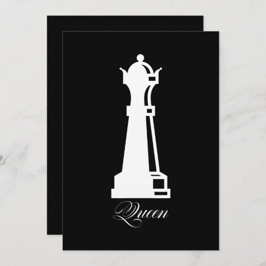 Invitation Costume Chess Lover (Devant / Derrière)