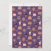 Invitation Costume Chiens Fête d'Halloween (Dos)