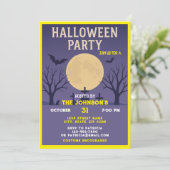 Invitation Costume Citrouille de fête d'Halloween Enfants Adu (Debout devant)