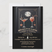 Invitation Costume & Cocktail Adulte Halloween Sorcière Casqu (Devant)