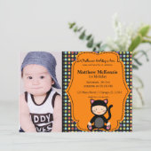 Invitation Costume d'anniversaire d'Halloween (Debout devant)