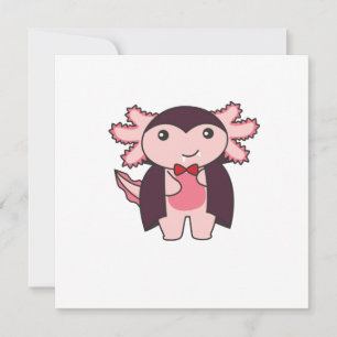Invitation Costume d'Axolotl Halloween de Diable Vampire Mign