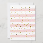 Invitation Costume de Ballet Rose Delicate Baby Girl Douche (Dos)