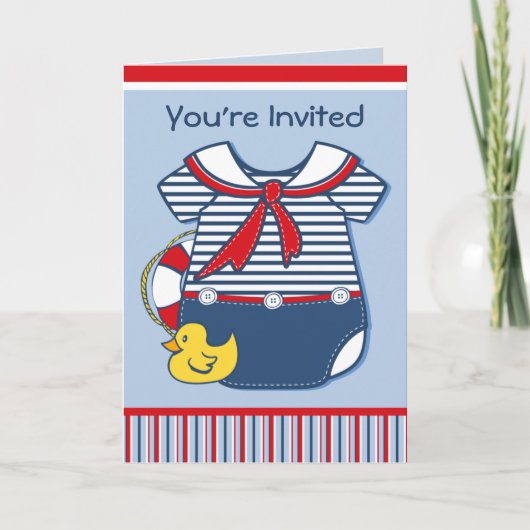 Invitation Costume De Bébé A (Devant)