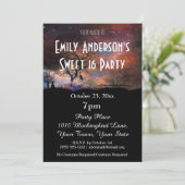 Invitation Costume de chat de chats d'Halloween Sweet 16 Anni (Debout devant)