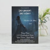 Invitation Costume de cimetière gothique d'Halloween Sweet 16 (Debout devant)