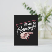 Invitation Costume de couple assorti Halloween Im With Flamin (Debout devant)