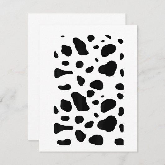 Invitation Costume de dalmatien drôle fait maison pour enfant (Devant / Derrière)