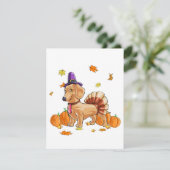 Invitation Costume de dinde de dachshund de Thanksgiving T  a (Debout devant)