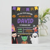 Invitation Costume de fête d'anniversaire d'Halloween Éffraya (Debout devant)