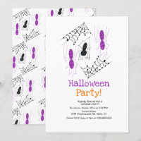 Costume de fête d'Halloween à dessins d'araignées