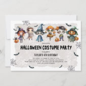 Invitation Costume de fête d'Halloween pour enfants (Devant)