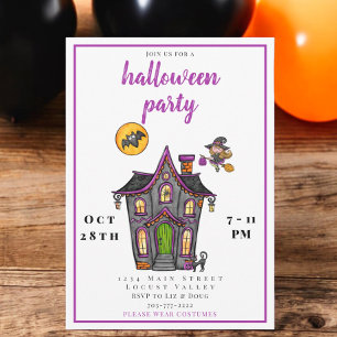 Invitation Costume de fête d'Halloween pour enfants mignons /