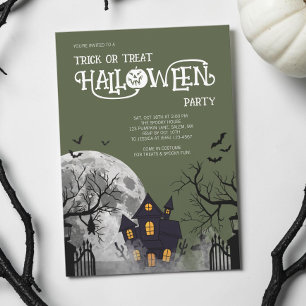Invitation Costume de fête d'Halloween pour enfants Trick or 