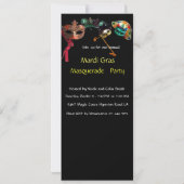 INVITATION COSTUME DE HARLEQUIN MARDI GRAS FÊTE EN MASQUE (Dos)