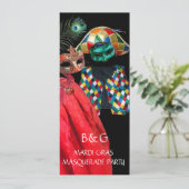 INVITATION COSTUME DE HARLEQUIN MARDI GRAS FÊTE MASQUÉE (Debout devant)