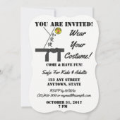 Invitation Costume de karaté personnalisé Halloween Party (Devant)