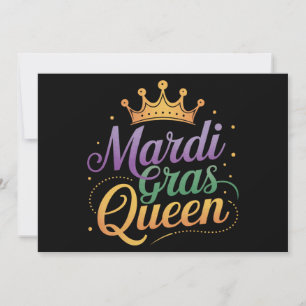Invitation Costume de la Reine du Défilé de Mardi Gras 