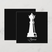 Invitation Costume de la Reine du Jeu d'Échecs pour Halloween (Devant / Derrière)