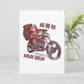 Invitation Costume de Noël père Noël Biker pour les motards (Debout devant)