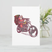 Invitation Costume de Noël père Noël Biker pour les motards (Debout devant)