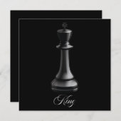 Invitation Costume de pièce d'échecs roi pour Halloween amate (Devant / Derrière)