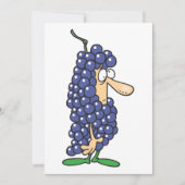 Invitation Costume de raisin (Devant)