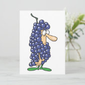 Invitation Costume de raisin (Debout devant)