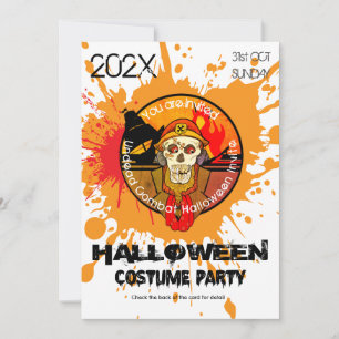 Invitation Costume de Soldat Zombie pour Soirée Halloween