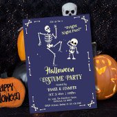 Invitation Costume de squelette dansant pour soirée d'Hallowe