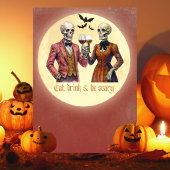 Invitation Costume de squelette élégant Cocktail Party Hallow