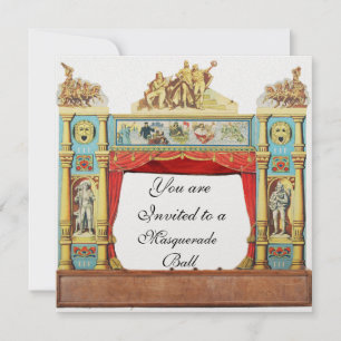 Invitation COSTUME DE THÉÂTRE DE BAL MASQUÉ DU MARDI GRAS Bla