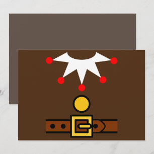 Invitation Costume d'elfe de Noël pour femmes, enfants, fille