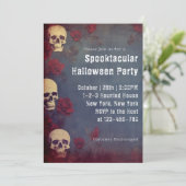 Invitation Costume d'Halloween adulte Skuls et Roses (Debout devant)