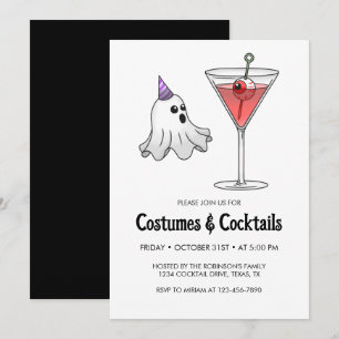 Invitation Costume d'Halloween & Cocktail Party