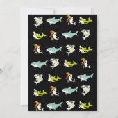 Invitation Costume d'Halloween Cute Shark à thème Océan Anniv (Dos)