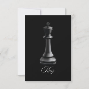 Invitation Costume d'Halloween de pièce d'échecs Roi Amateur
